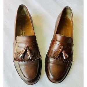 Salvatore Ferragamo Studio Made in Italy Leather Loafers Brown Sz 9.5 Men Salvatore Ferragamo Loafer Brown Casual Shoes for Men for  main image 4
